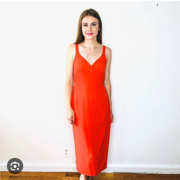 Everlane Japanese Go Weave Midi Wrap Dress - Picture 4 of 14